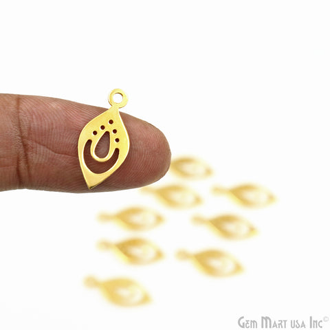 Pears Charm Laser Finding Gold Plated Charm For Bracelets & Pendants