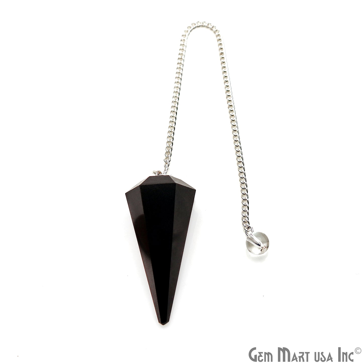 Healing Dowsing Pendulum Pendant & Silver Plated Chain (Pick  Your Gemstone) - GemMartUSA