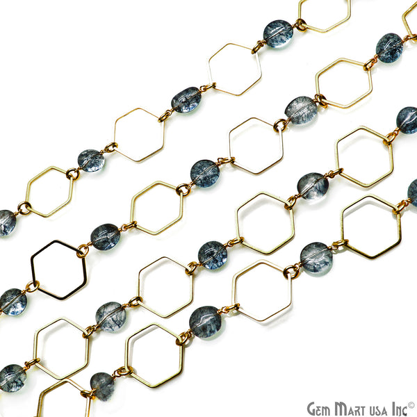 Rutilated With Gold Plated...
