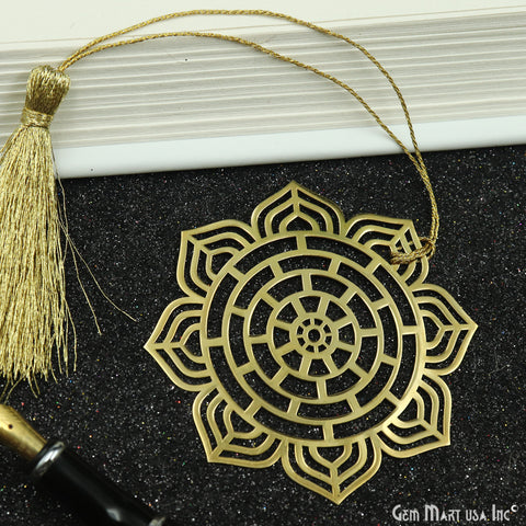 Metal Dream Catcher Bookmark With Tassel. Gold Bookmark, Reader Gift, Handmade Bookmark, Page Marker, Aesthetic Gift. 72mm