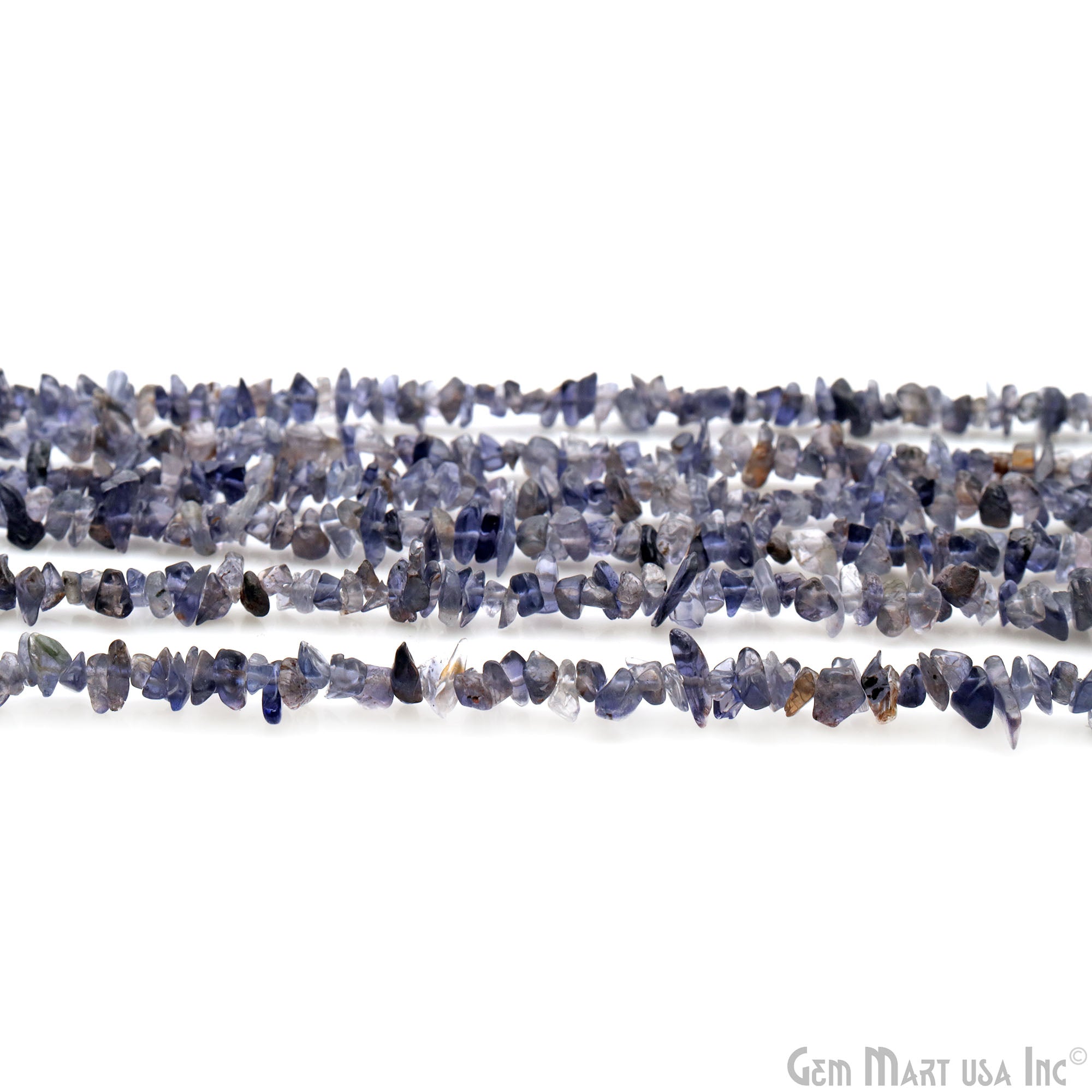 100 Percent Natural Iolite Gemstone Chip Beads 34 inch Full Strand (762216775727)