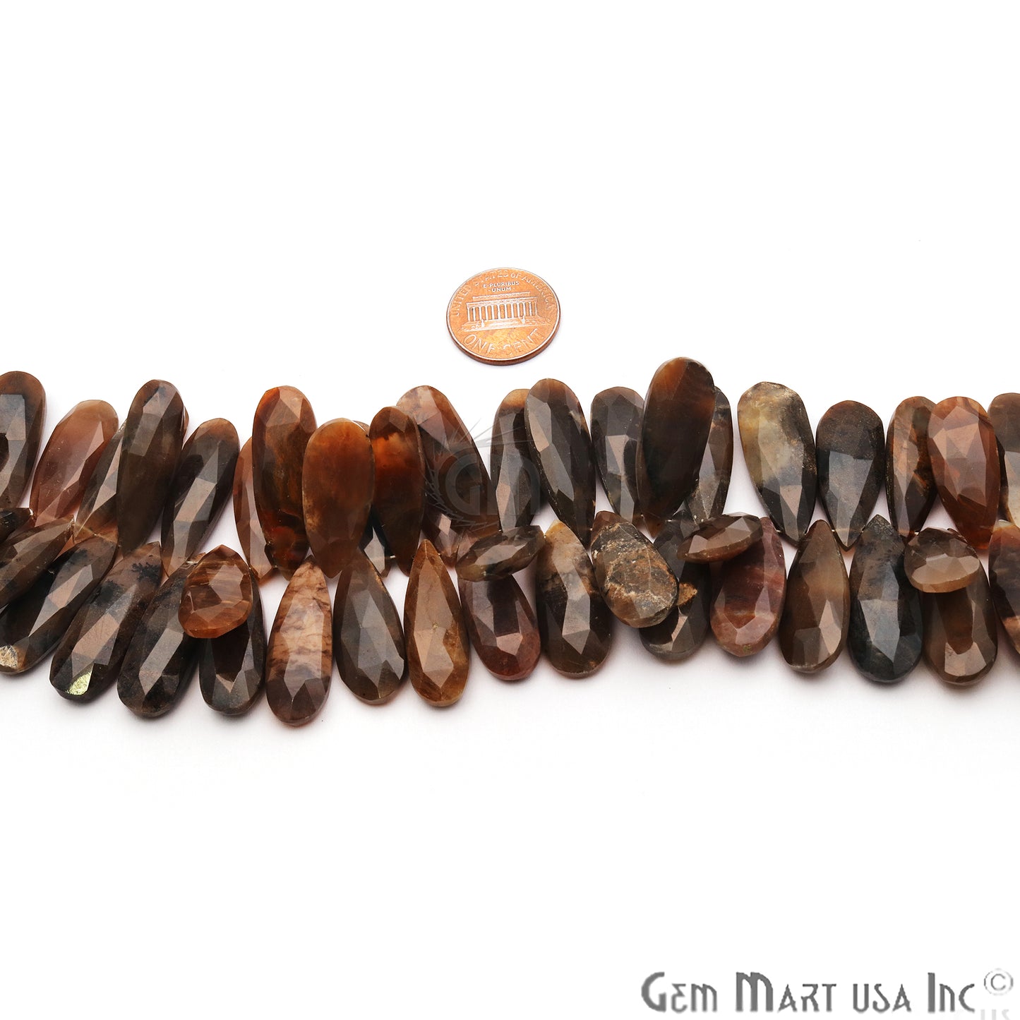 Black Tiger Eye Pears 29x10mm Crafting Beads Gemstone Strands 8INCH - GemMartUSA