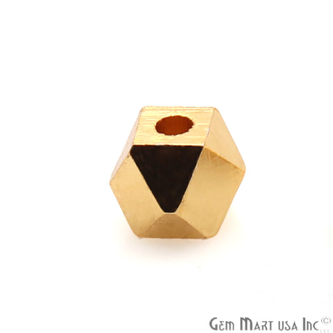 5pc Lot Hexagon Cube Charm, Tiny Cube Beads, - GemMartUSA