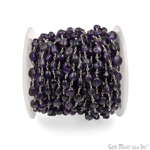Amethyst Tumble Beads 8x5mm...