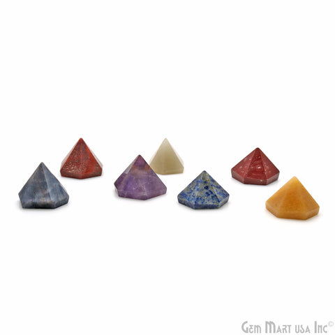 7 Chakra Lot, Healing Diamond Shape Stones, Spiritual Meditation Stones