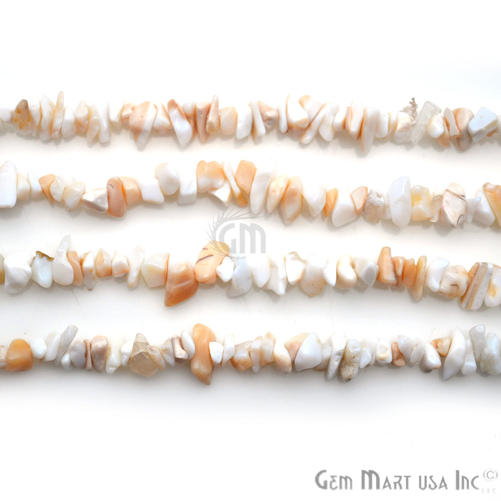 Natural White Opal Chip Beads Strand 34 Inch (762230308911)