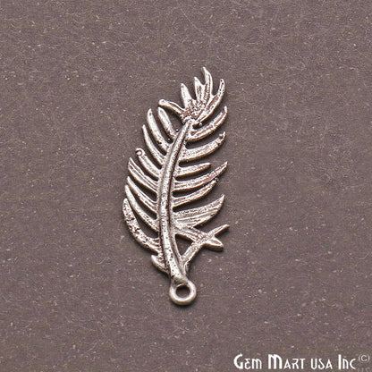 Feather Finding 32x13mm Oxidized Chandelier Jewelry Charm - GemMartUSA