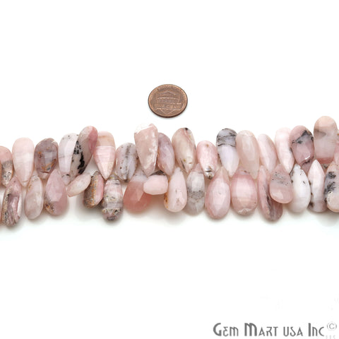 Pink Opal Pears 24x11mm Crafting Beads Gemstone Briolette Strands 8 INCH - GemMartUSA