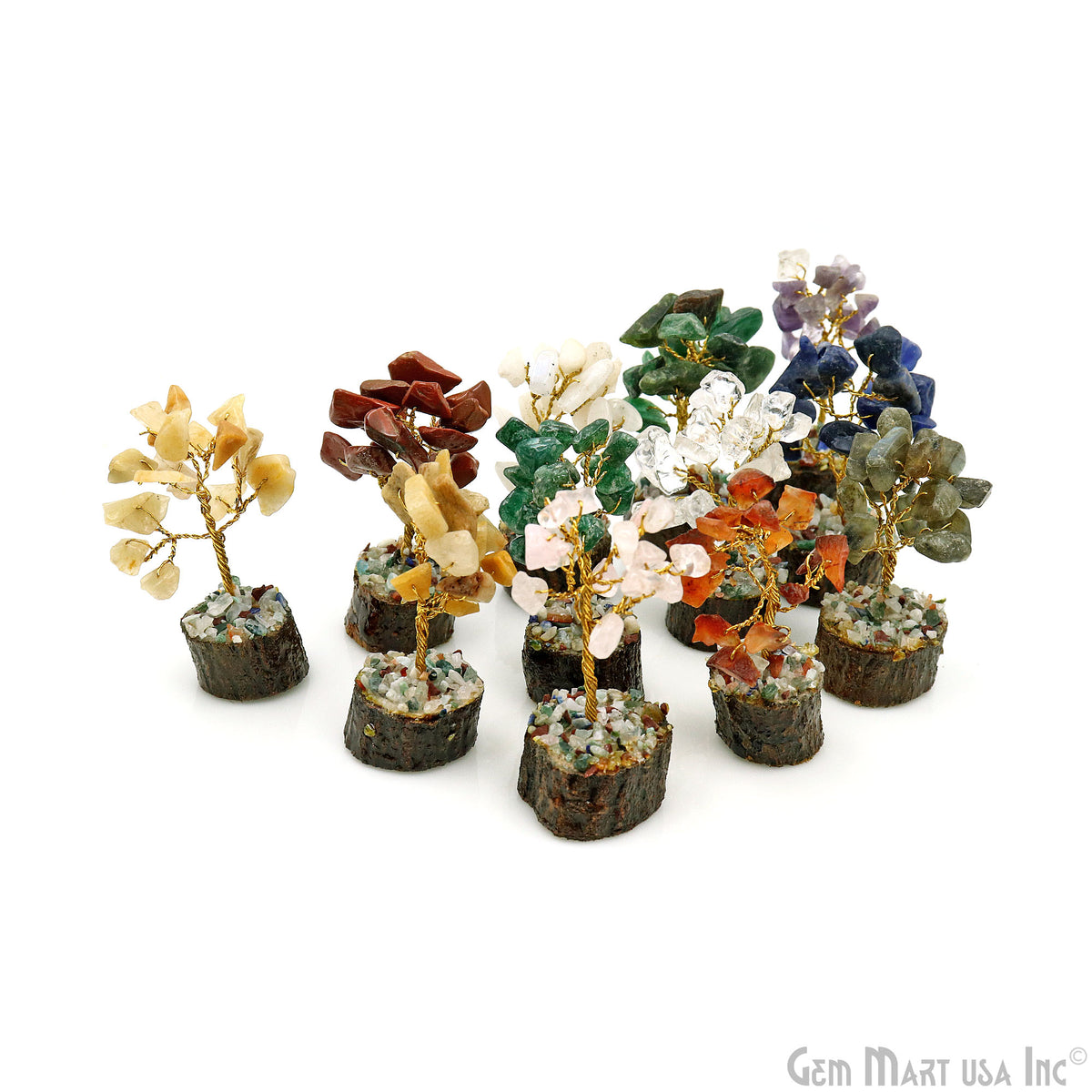 Handcrafted Bonsai Tree Box , Tree Of Life, Healing stone, Chakra Crystals, Home Decor