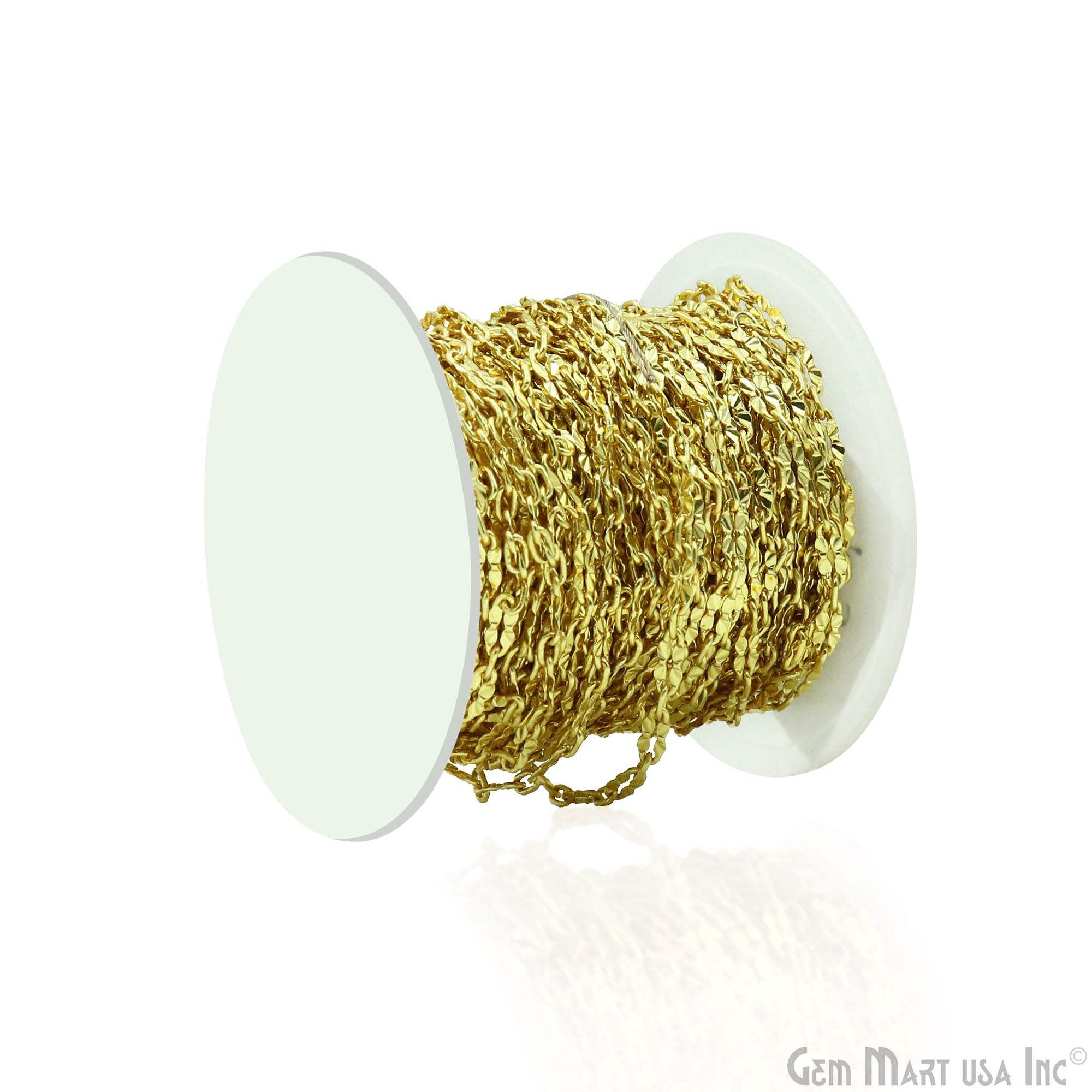 Fancy Finding Chain 8x3mm Gold Plated Station Rosary Chain – GemMartUSA