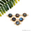 Flashy Labradorite 18x11mm Cabochon Round Double Bail Gold Electroplated Gemstone Connector