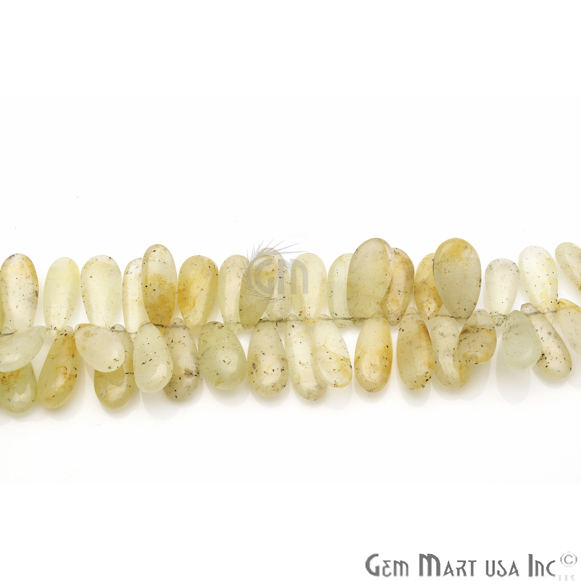 Calcite Pears 28x10mm Crafting Beads Gemstone Briolette Strands 8 Inch - GemMartUSA