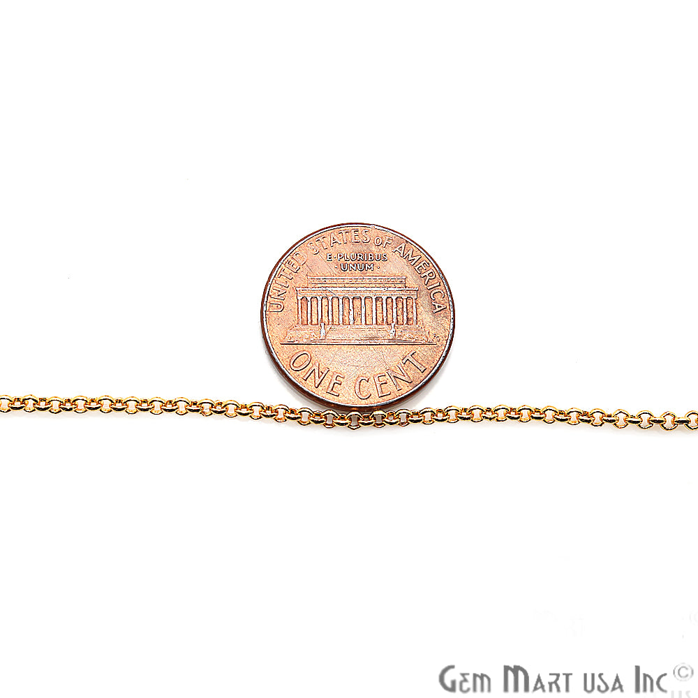 Link Finding Gold Plated Station Rosary Chain - GemMartUSA