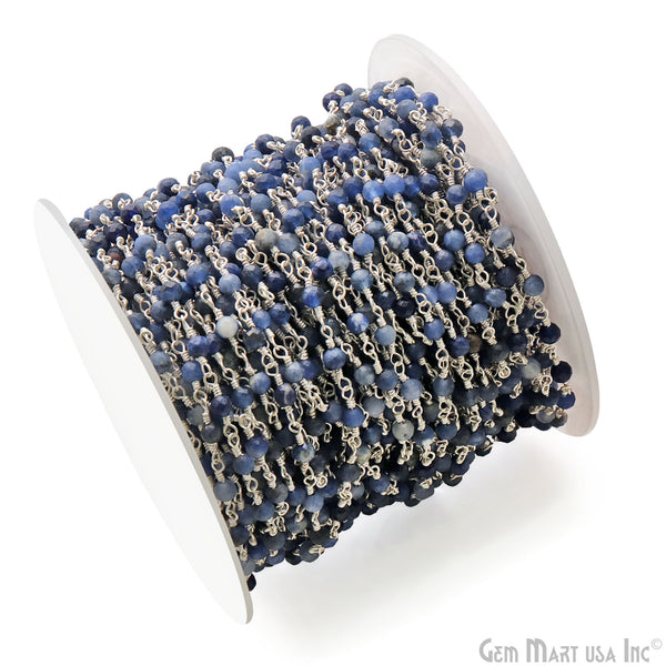 Sodalite Faceted Beads 3-3.5mm...