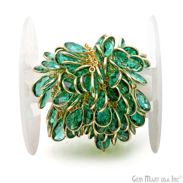Paraiba Tourmaline Pears Gold...