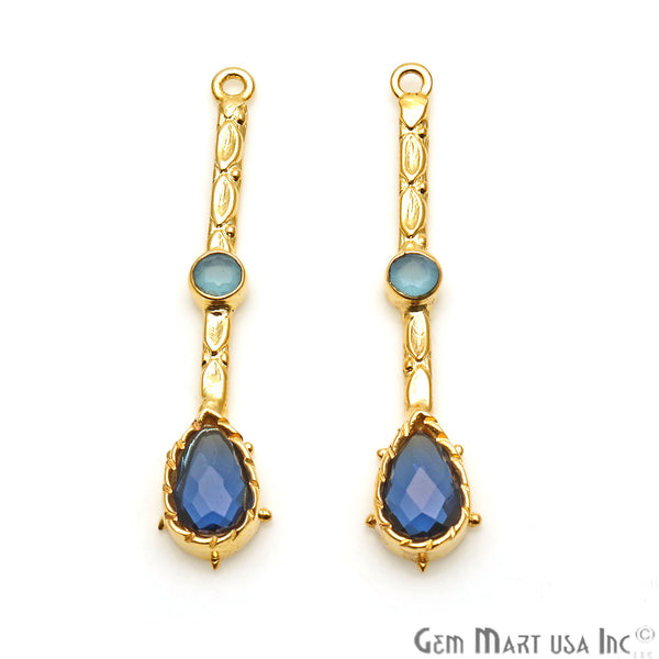 Sapphire & Aqua Chalcedony...