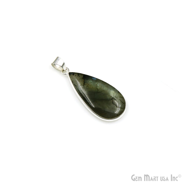 Labradorite Gemstone Pears 40x18mm...