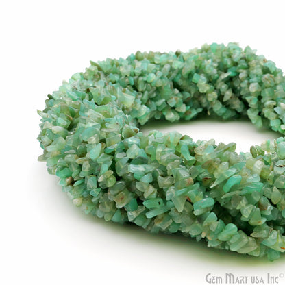 Single Strand 34 inches Chrysoprase Gemstones Chip Beads (754668961839)