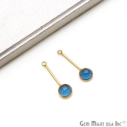 DIY Gemstone Long Dangle Drop Chandelier Earring Connector 1 Pair (Pick Stone) - GemMartUSA