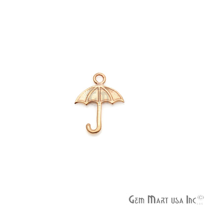 Umbrella Shape 15x12mm Gold Plated Finding Charm, DIY Jewelry - GemMartUSA