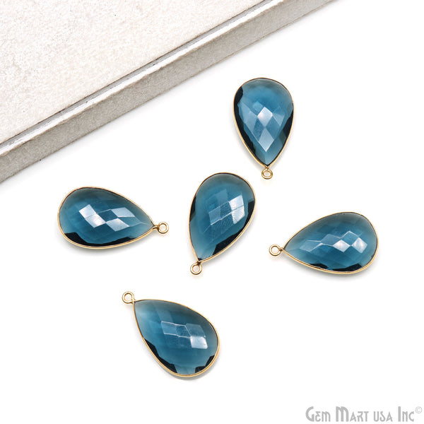 Iolite Pears 29x17mm Gold...