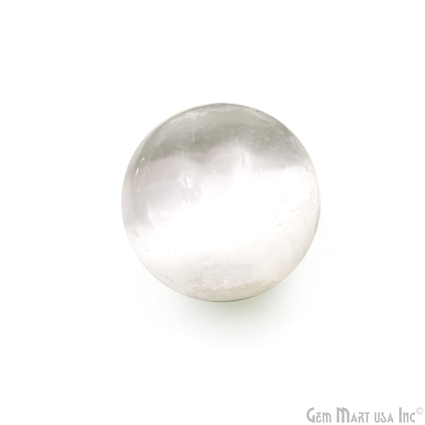 Selenite Gemstone Sphere ball, Reiki Healing Crystal 60-70mm