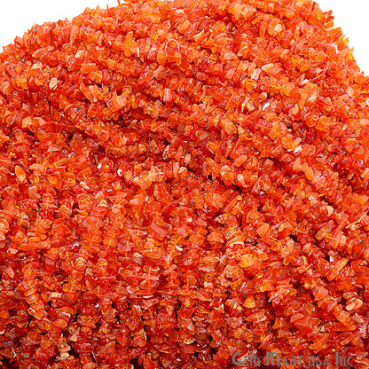 Natural Carnelian Nugget Chip 3-6mm Beads Drilled Chip Beads, 34" Strand (762210680879)