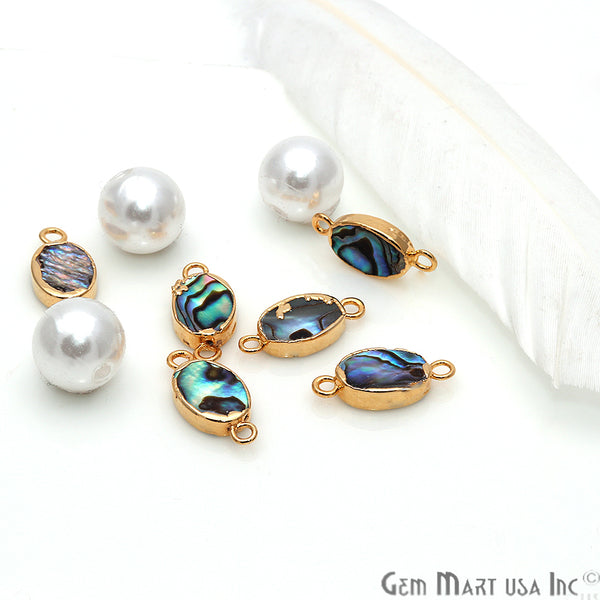 Abalone Shell Oval Gold...