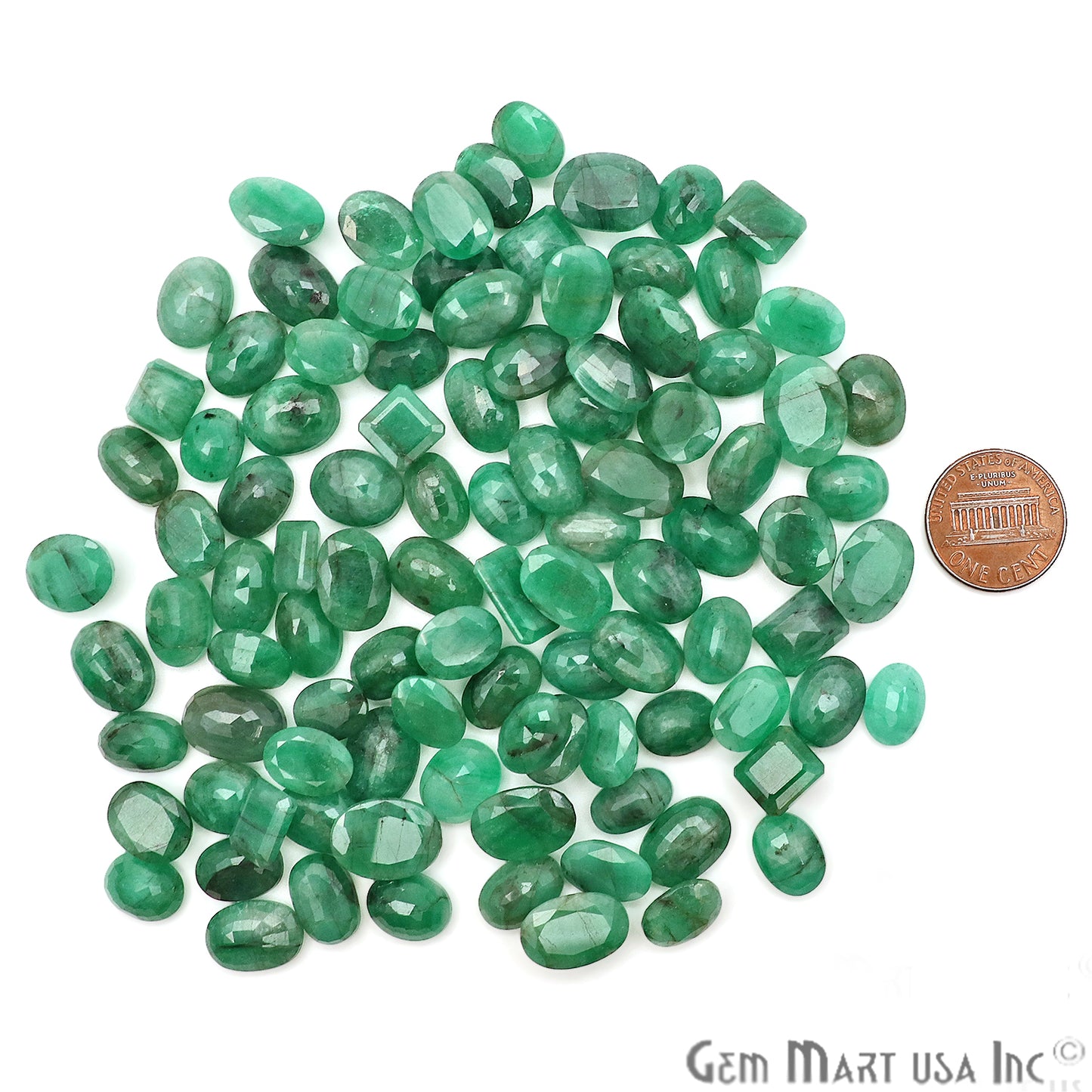 5 cts Emerald 20-10mm May Birthstone Mix Shape Loose Gemstones - GemMartUSA