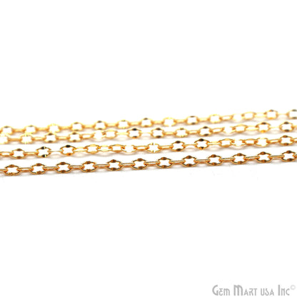 Dainty Gold Plated 3x4mm Finding Chain