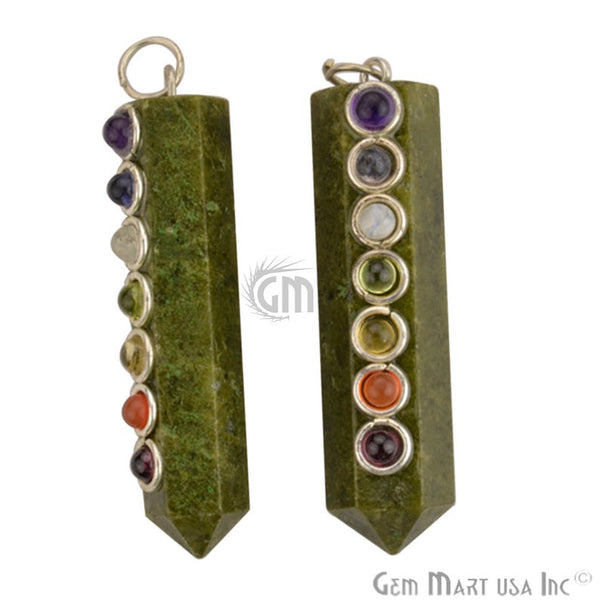 Dark Green Aventurine Silver...