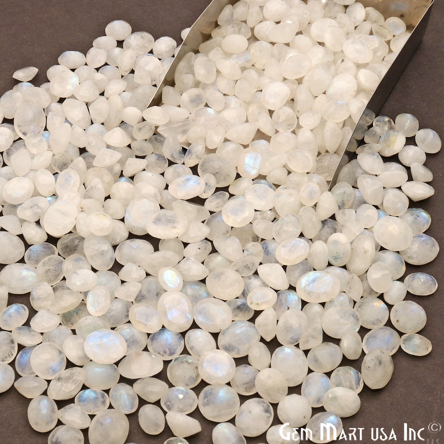 Natural Rainbow Moonstone Mix Shape Loose Gemstones,Precious Stones - GemMartUSA