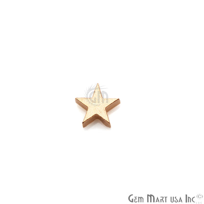 Star Shape 11x9mm Gold Plated Finding Charm, DIY Jewelry - GemMartUSA