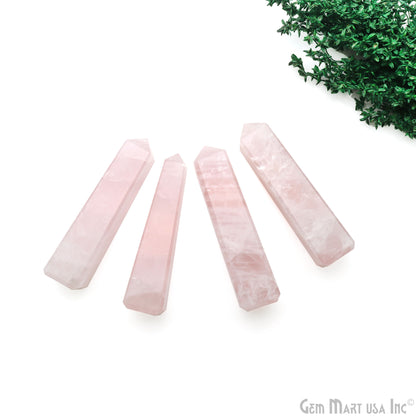 Rose Quartz Rectangle Pencil Healing Gemstone Spiritual Pencil 89x20mm