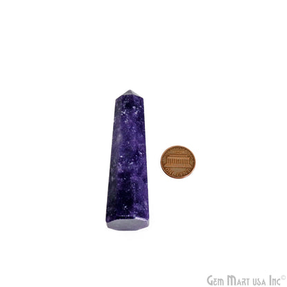 Lepidolite Apatite Gemstone Jumbo Tower Crystal Tower Obelisk Healing Meditation Gemstones 2-3 Inch