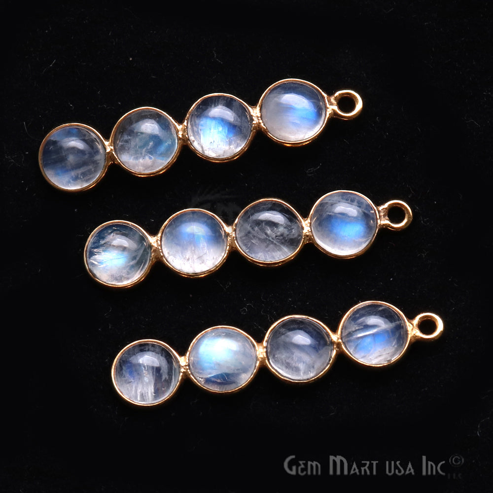 DIY Rainbow Moonstone 31x7mm Chandelier Finding Component (Pick Your Plating) - GemMartUSA