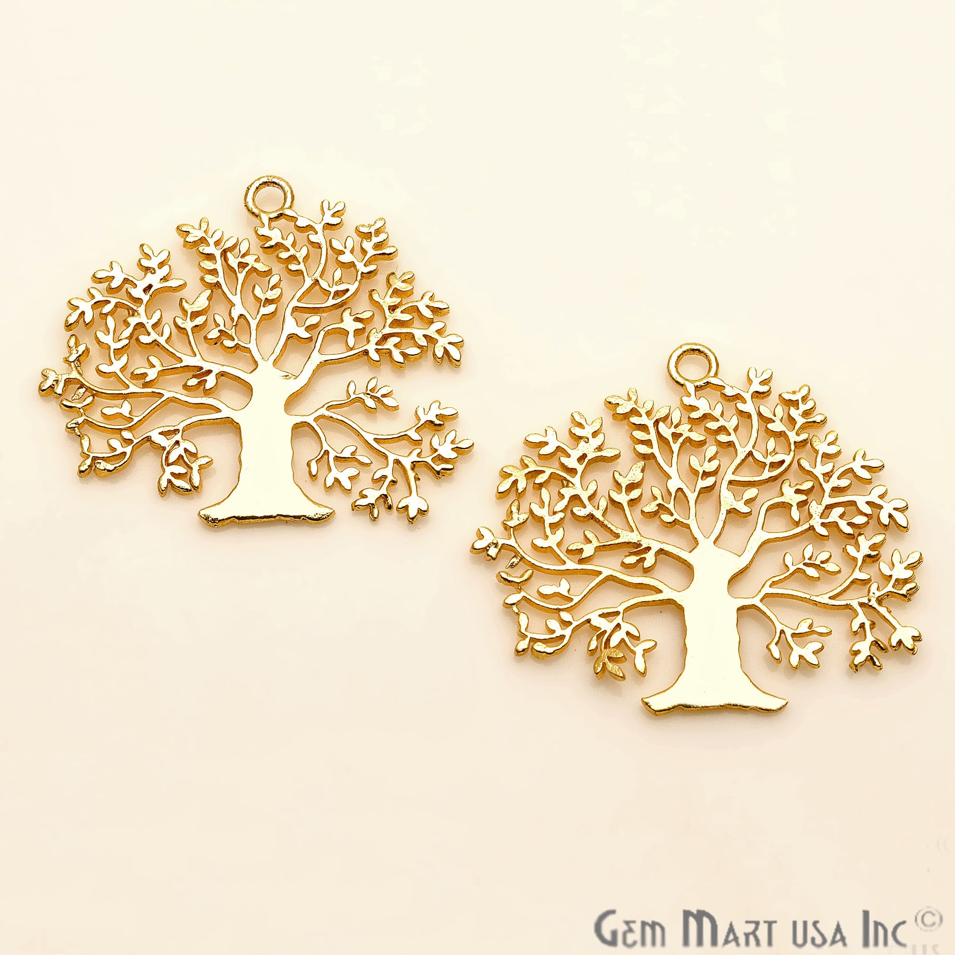 Tree Shape Finding 42x36mm Chandelier Jewelry Charm - GemMartUSA