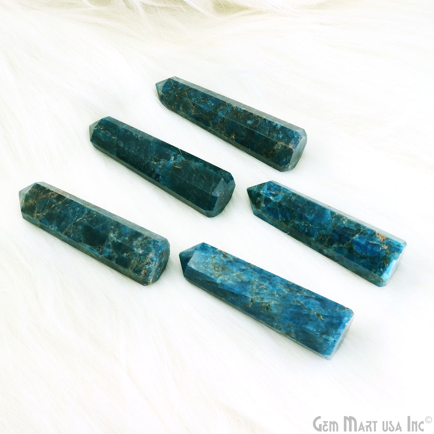 Neon Apatite Gemstone Jumbo Tower Crystal Tower Obelisk Healing Meditation Gemstones 2-3 Inch