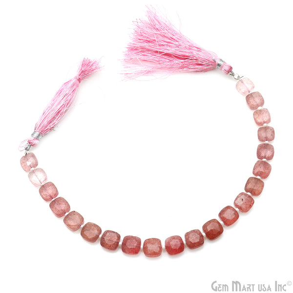 Strawberry Quartz Oval Beads,...