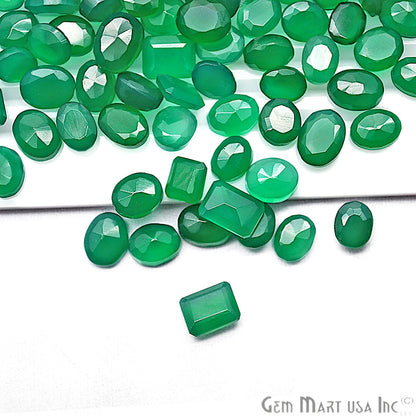 50 Carat Green Onyx Mix Shape Wholesale Loose Gemstones - GemMartUSA