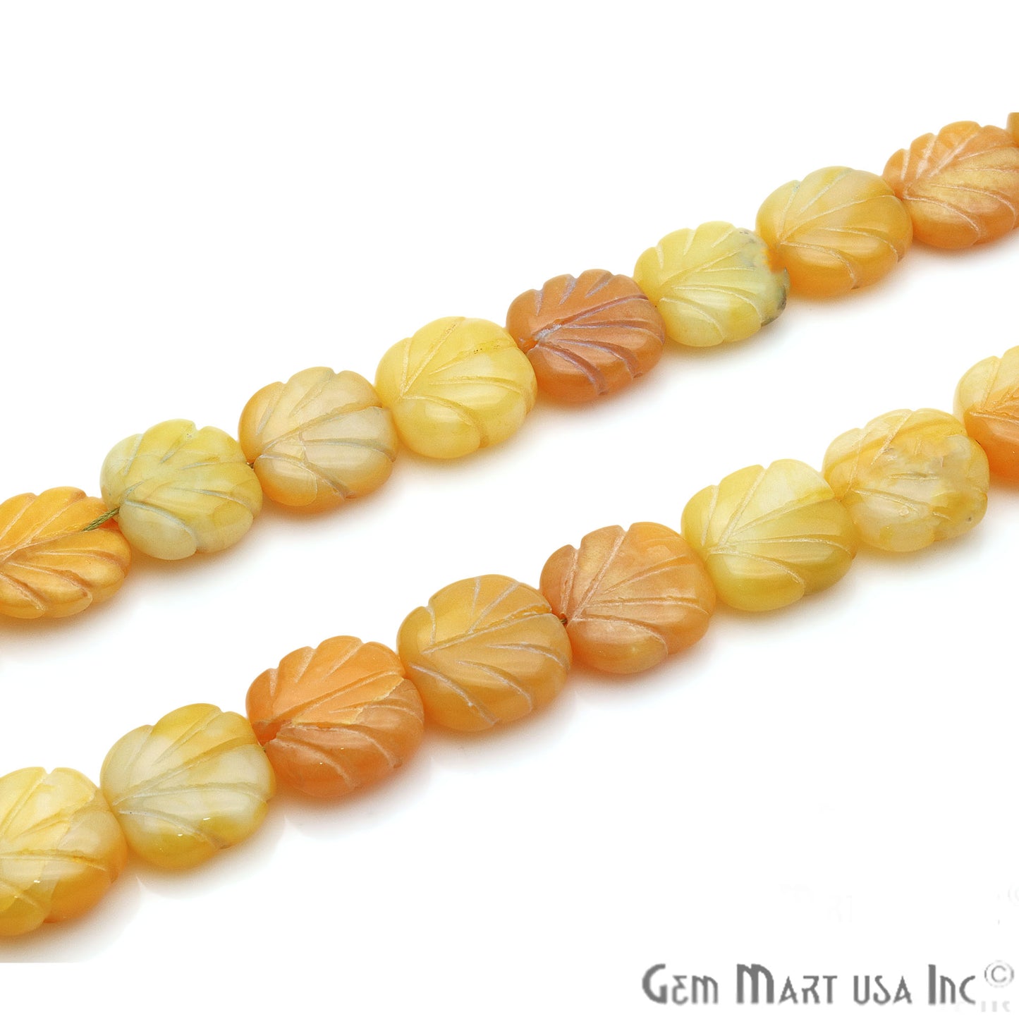 Yellow Opal Square 14mm Crafting Beads Gemstone Strands 8INCH - GemMartUSA