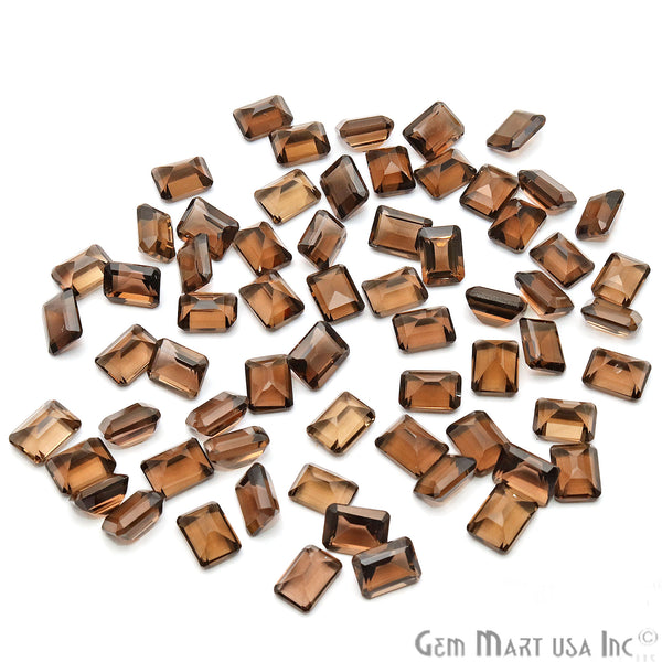 Smoky Topaz Rectangle Gemstone,...