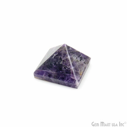 Amethyst Pyramid, 29x27mm Ornamental Home Decor, Precious Healing Gemstone, Chakra Stone, Spiritual Gemstone