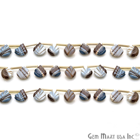 Boulder Opal Heart 12mm Crafting Beads Gemstone Strands 10 INCH - GemMartUSA