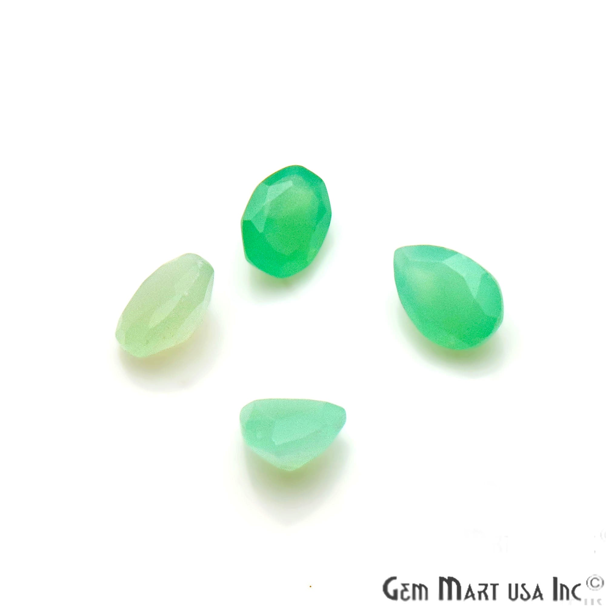 50ct Lot Chrysophrase Mix Shaped 7-8mm Stone, Faceted Gemstone Mixed lot, Loose Stones - GemMartUSA