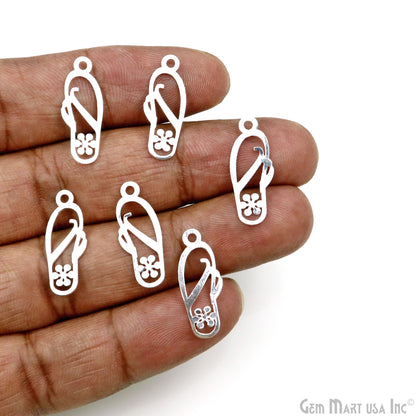 Slipper Shape Metal 23.5x9mm Finding Charm Connector