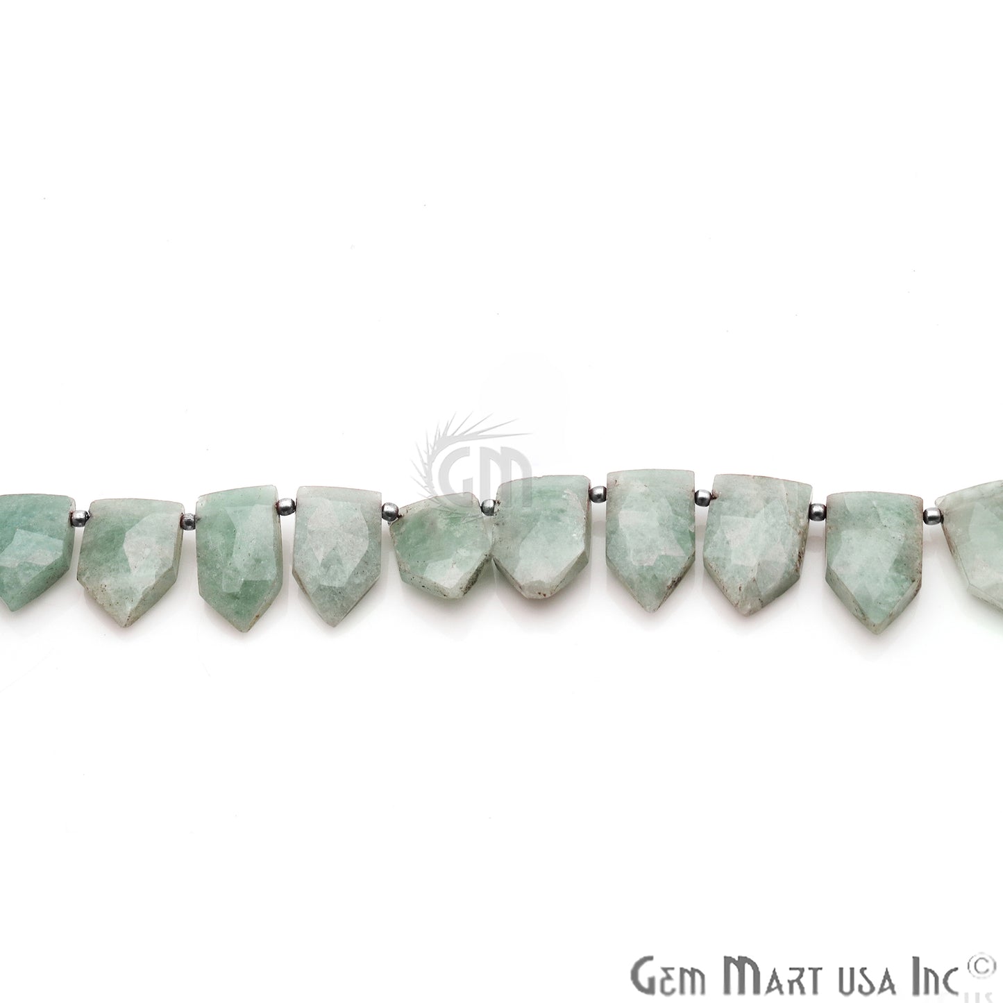 Aquamarine Pentagon 17x12mm Crafting Beads Gemstone Briolette Strands 8 Inch - GemMartUSA