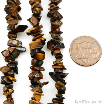 Uncut Gemstone Chip Beads Necklace 17 Inch