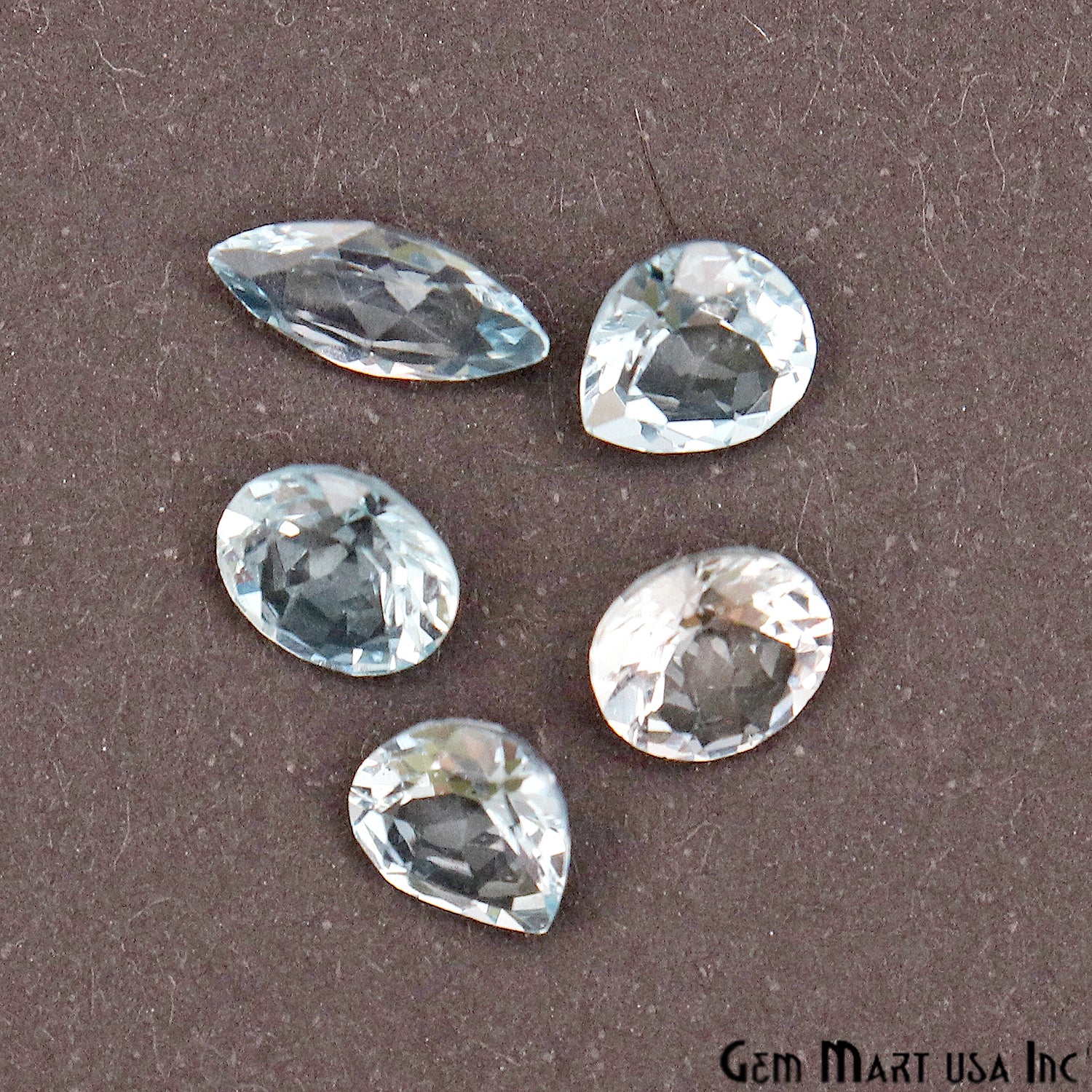 5ct Aquamarine Gemstone Mix Shape Bead Cabochons Loose Precious Stones - GemMartUSA