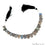 Labradorite Oval Beads, 6 Inch Gemstone Strands, Drilled Strung Briolette Beads, Oval Shape, 8x12mm